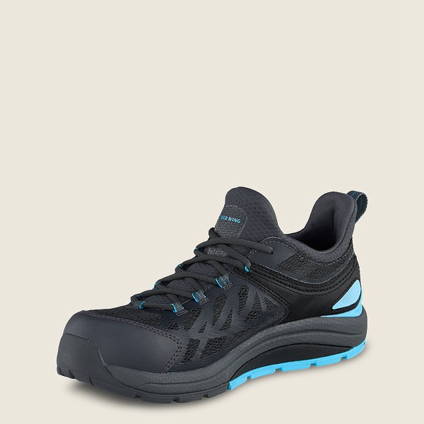 Chaussures de Travail Red Wing - Cooltech™ Athletics - Safety Toe - Noir/Bleu - Femme 527OBSIAE